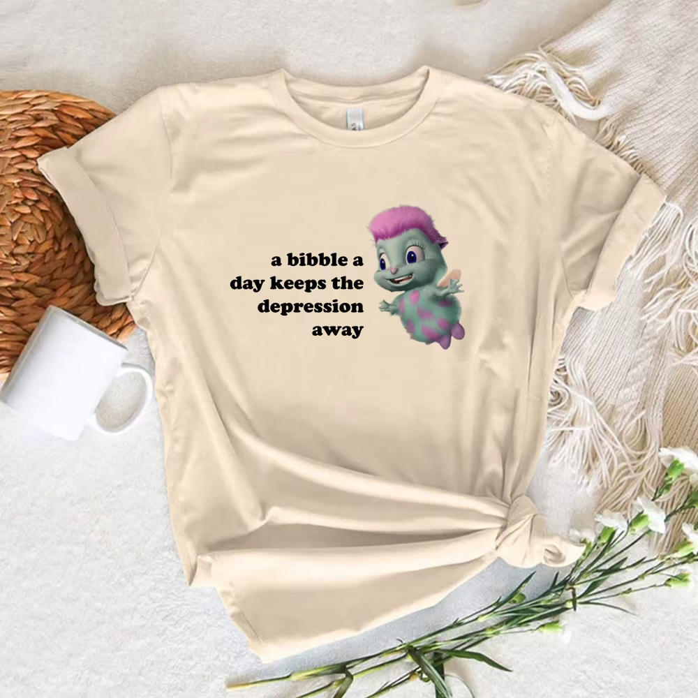 T-shirt femme, humoristique, Bibble, 600 y2k