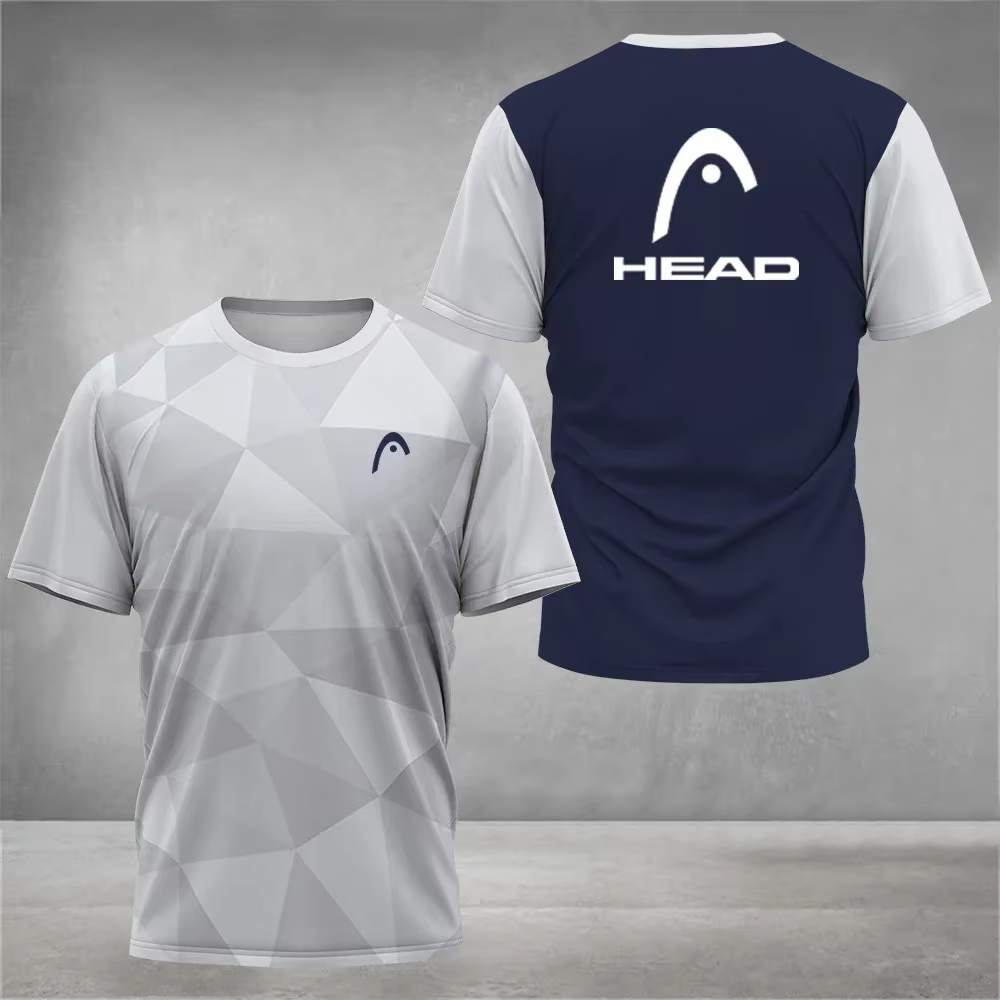T-shirt respirant pour homme, col rond, manches courtes, coupe ample, idéal pour le badminton, le te