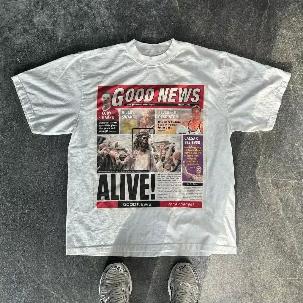 Harajuku journal américain graphique t-shirts Y2k hauts surdimensionné t-shirt Couple Pro choix goth