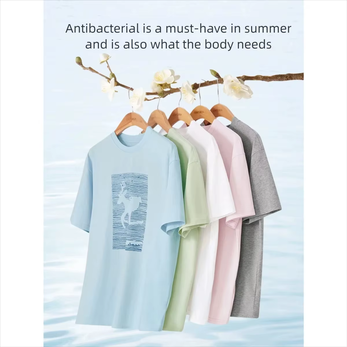 T-shirt femme SENTUBILA Line Art, collection Printemps 2026, coupe décontractée, col rond, manches c