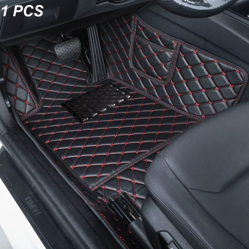 Tapis de sol en cuir automobile personnalisé pour hommes et femmes, tapis de voiture de luxe, couver