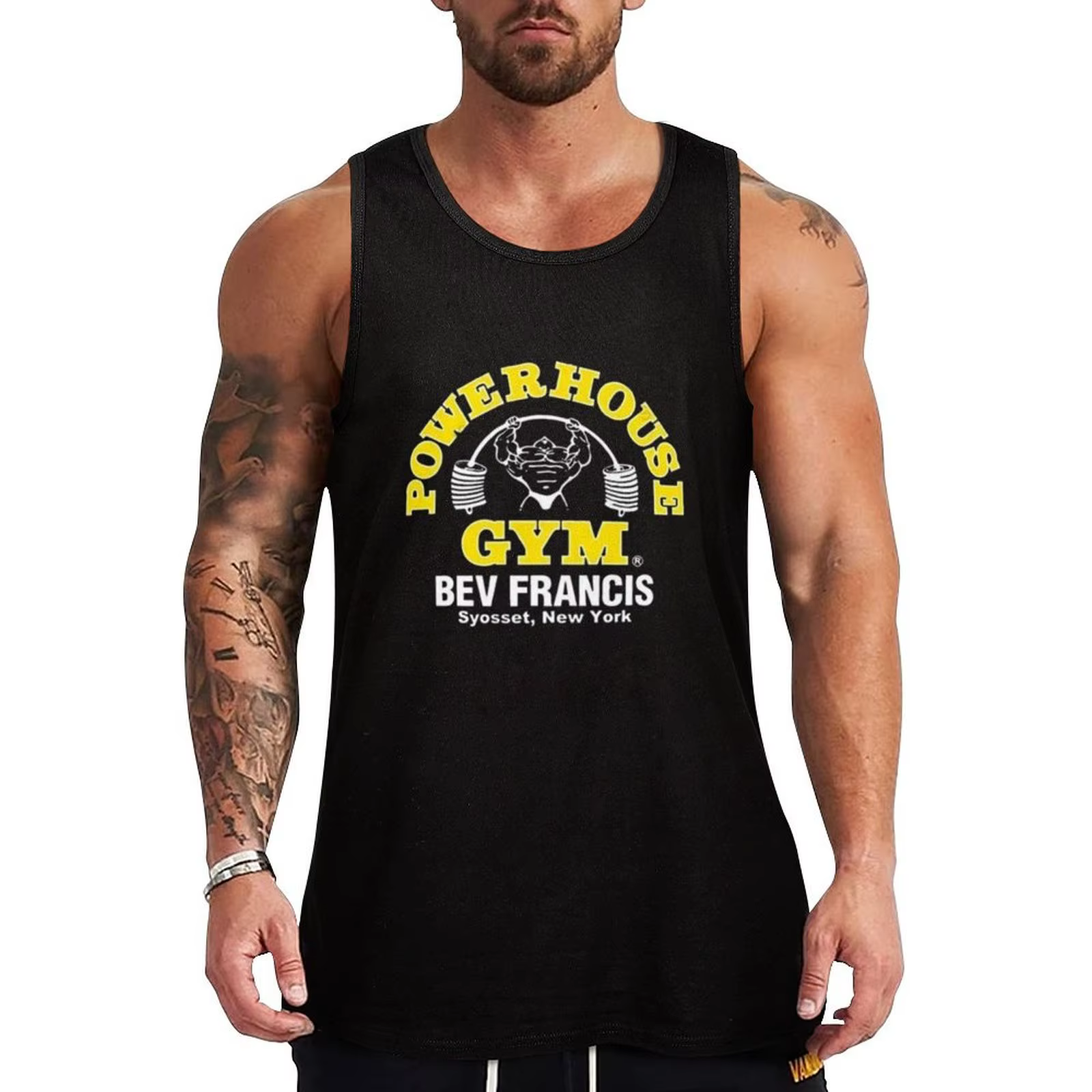 T-shirt Power House Gym pour hommes, haut précieux, articles de gym, style de luxe, New York, NY