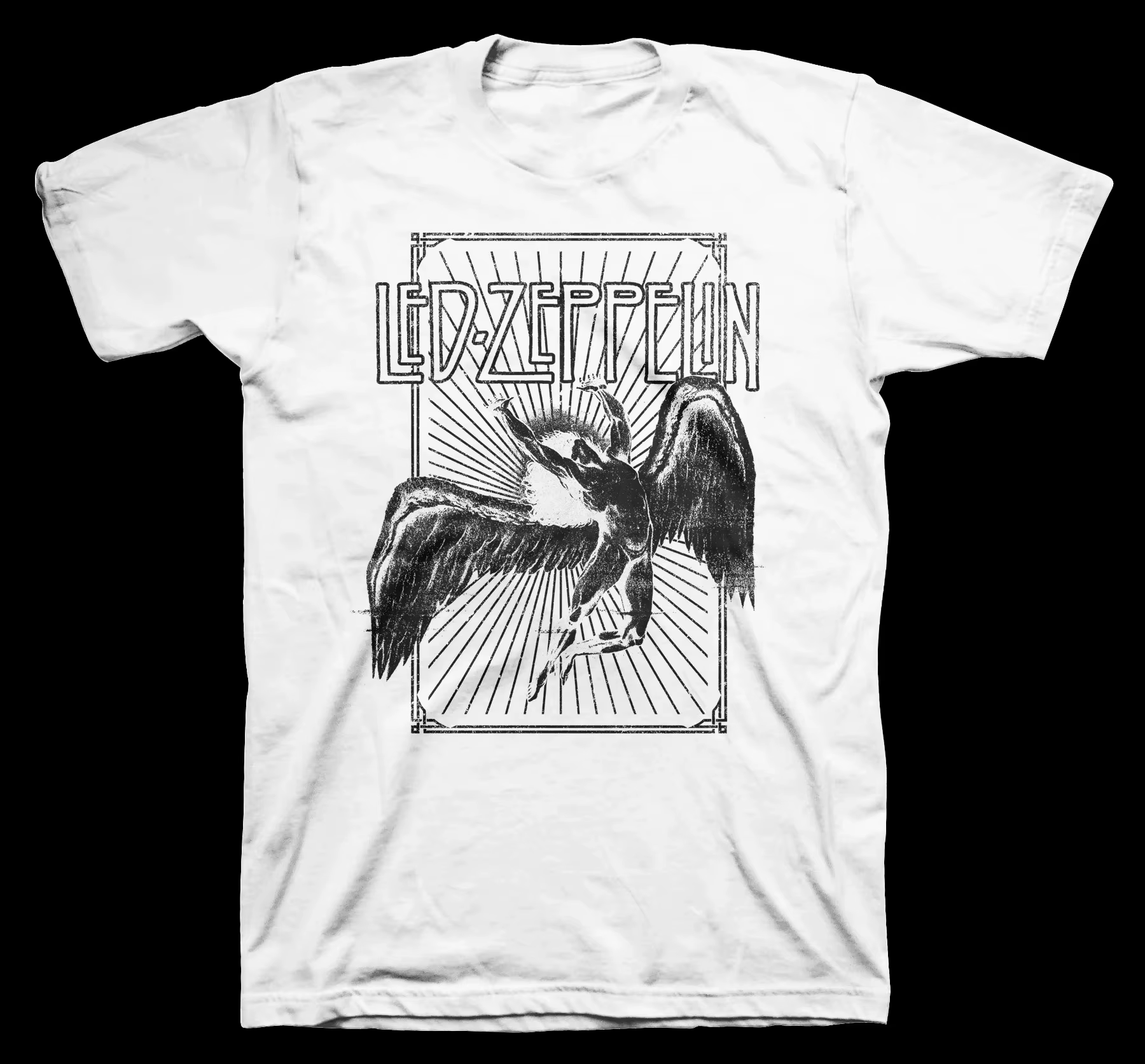 T-shirt imprimé Led Zeppelin Holy Album, surdimensionné, pour hommes et femmes, t-shirt de groupe de
