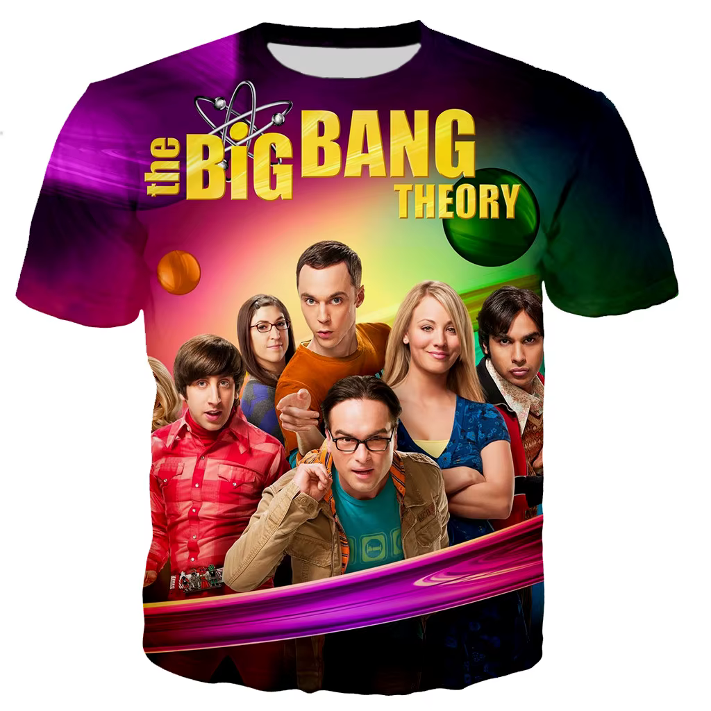 T-shirt The Big Bang Theory pour hommes et femmes, imprimé en 3D, à la mode, décontracté, Style Hara