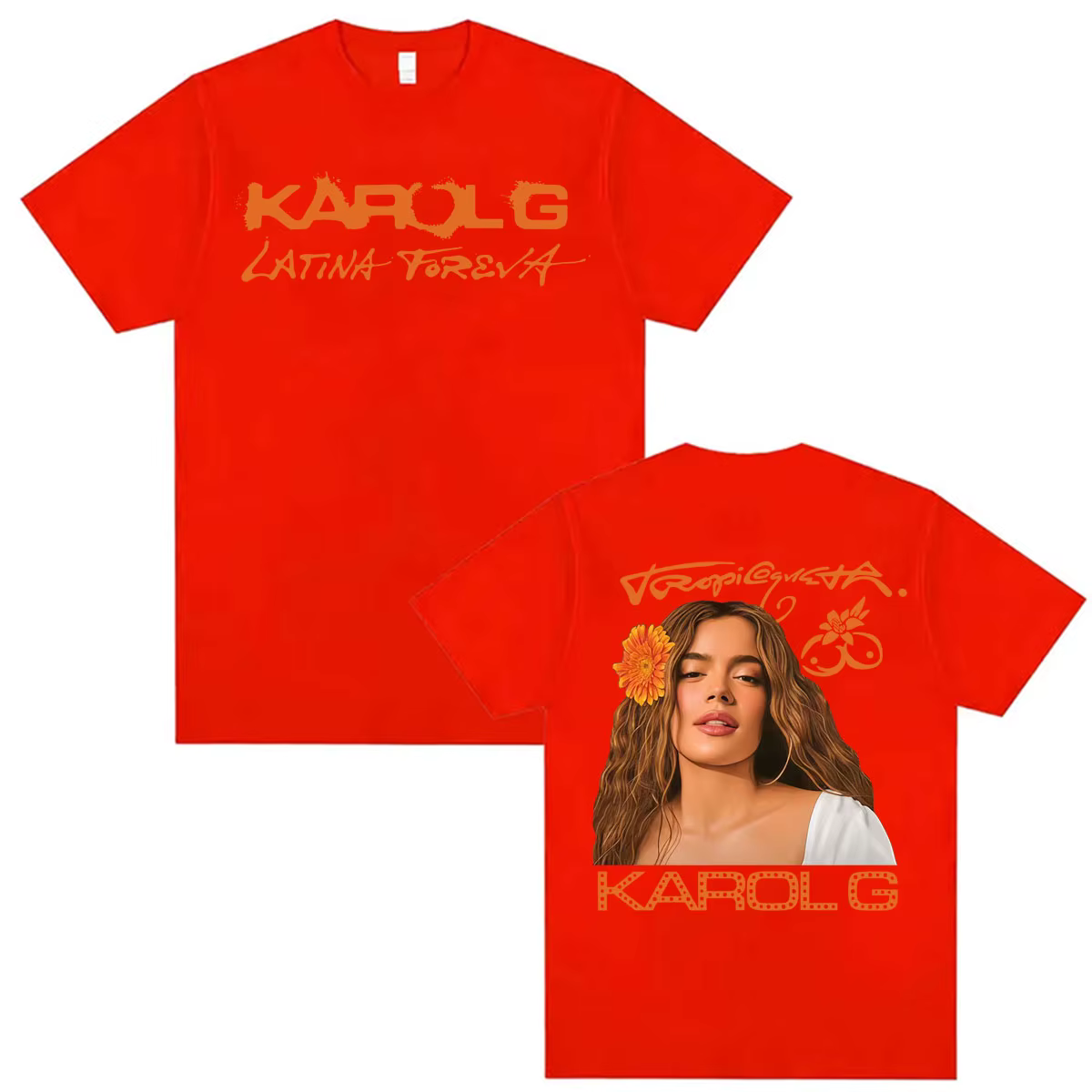T-shirt de la tournée d'album Tropicoqueta 2026 de la chanteuse Karol G, pour hommes et femmes, esth