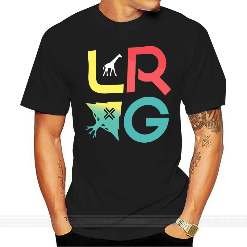 Lrg-T-shirt à manches courtes Eugène empilé pour hommes, T-shirt imprimé décontracté, Vêtements de r