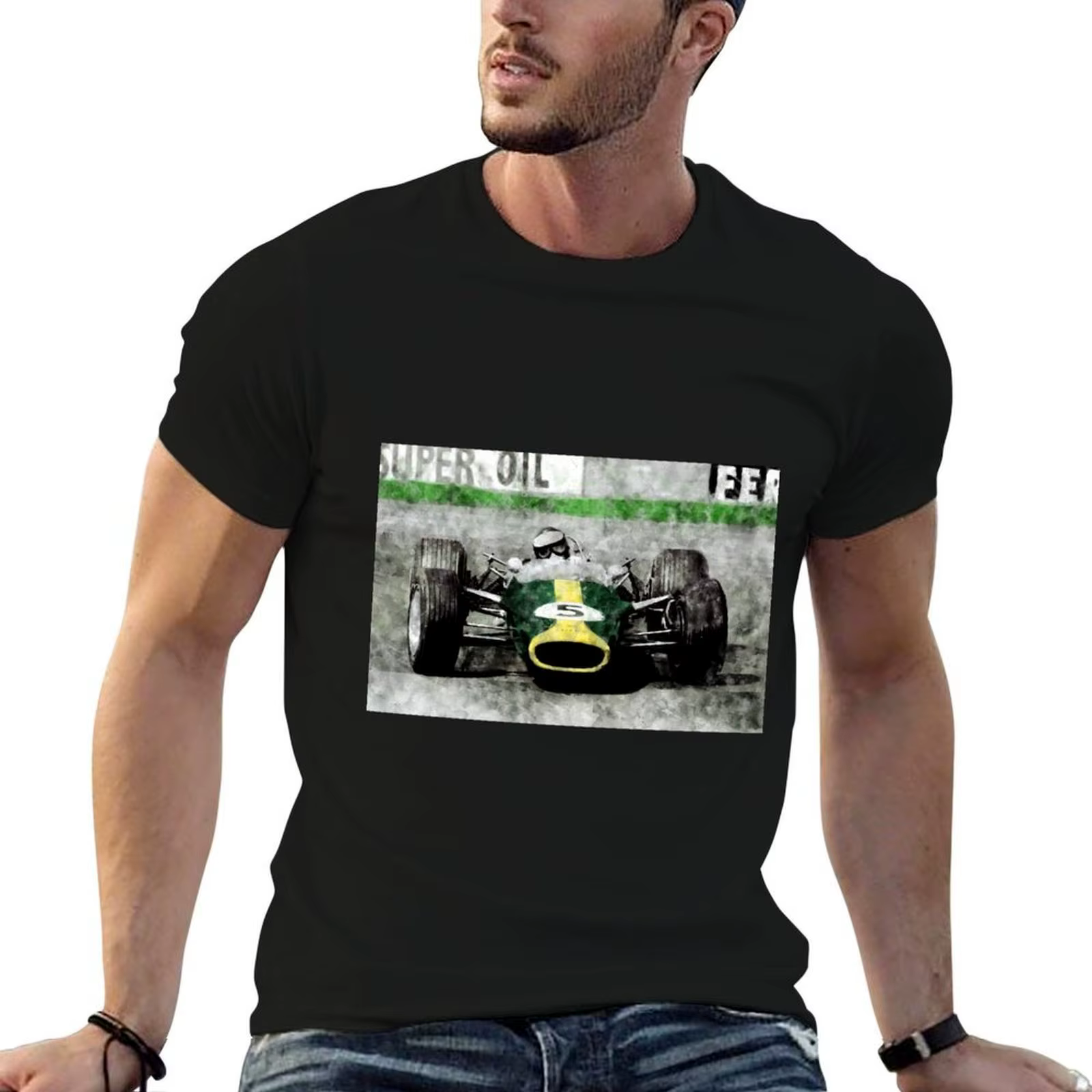 Jim Clark T-Shirt t-shirts pour homme coton t-shirts pour homme coton drôle homme t-shirts pour homm