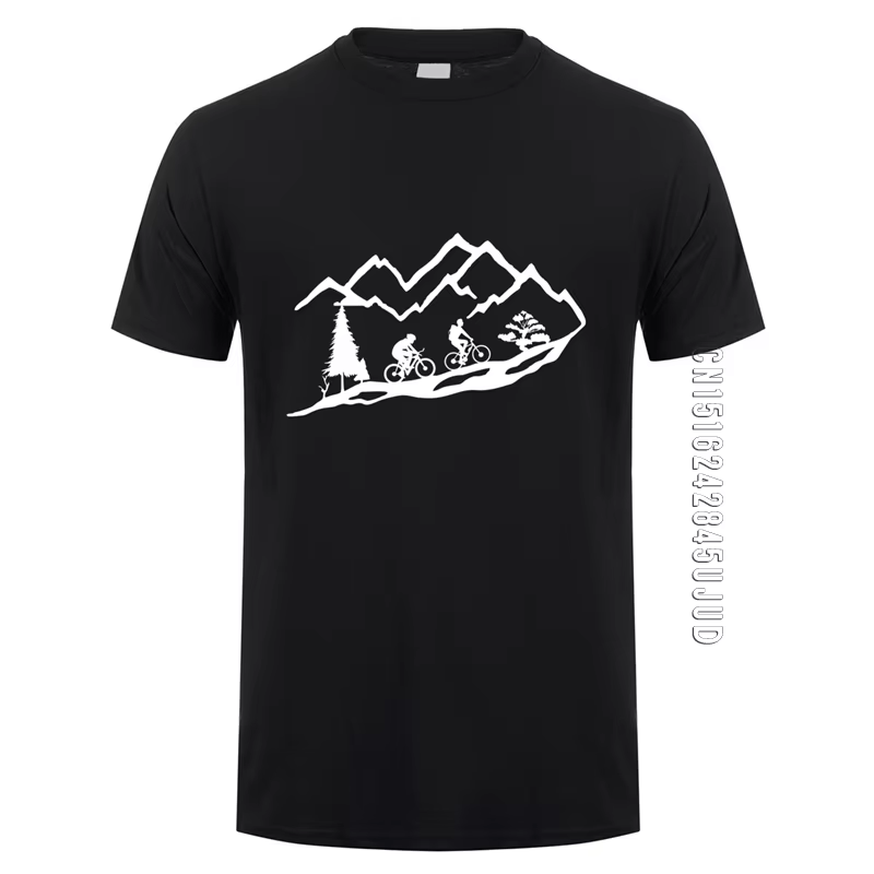 T-shirt unisexe en coton à col rond pour homme, cadeau d'anniversaire cool, VTT, été