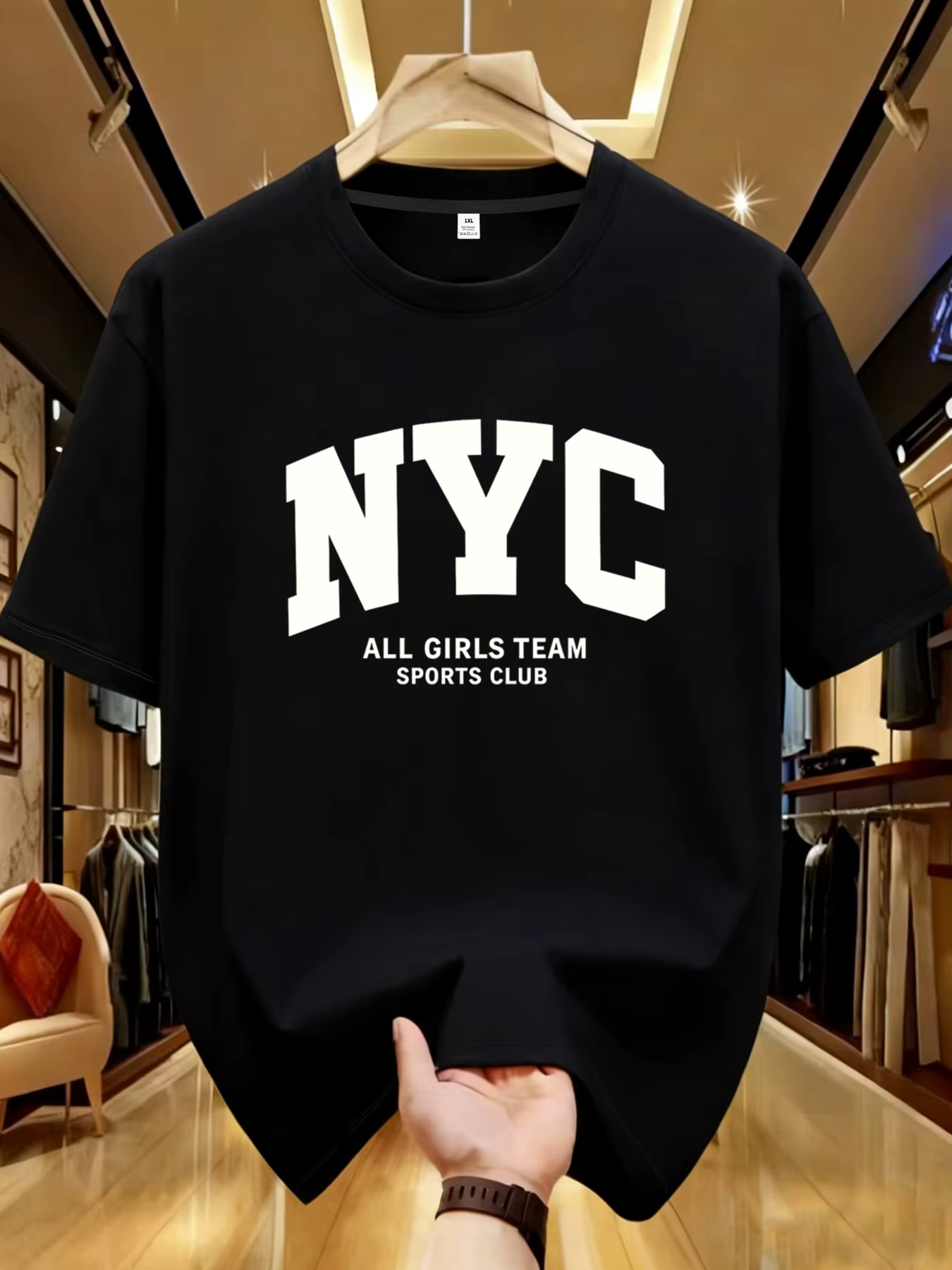 【YJ00027】T-shirt à manches courtes et col rond pour femme, grande taille, avec demi-manches élastiqu