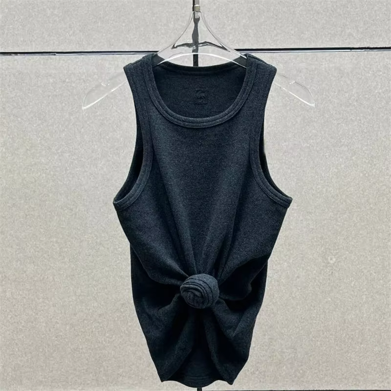 T-shirt femme 2025 été nouveau épaule rembourré coupe ajustée haut à manches courtes pur coton col r