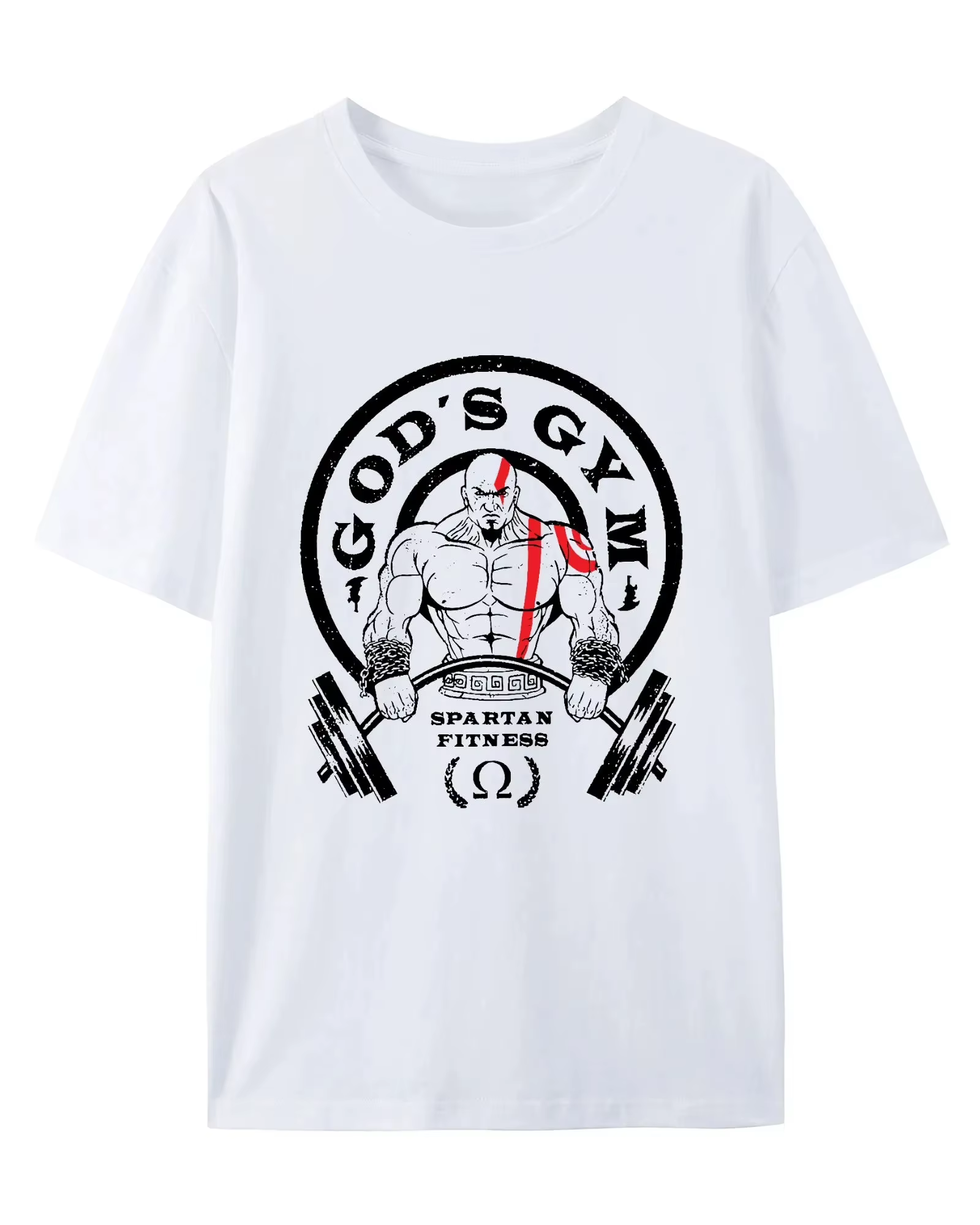 T-shirt de sport et de loisirs GOD'S GYM pour hommes et femmes, marque de luxe