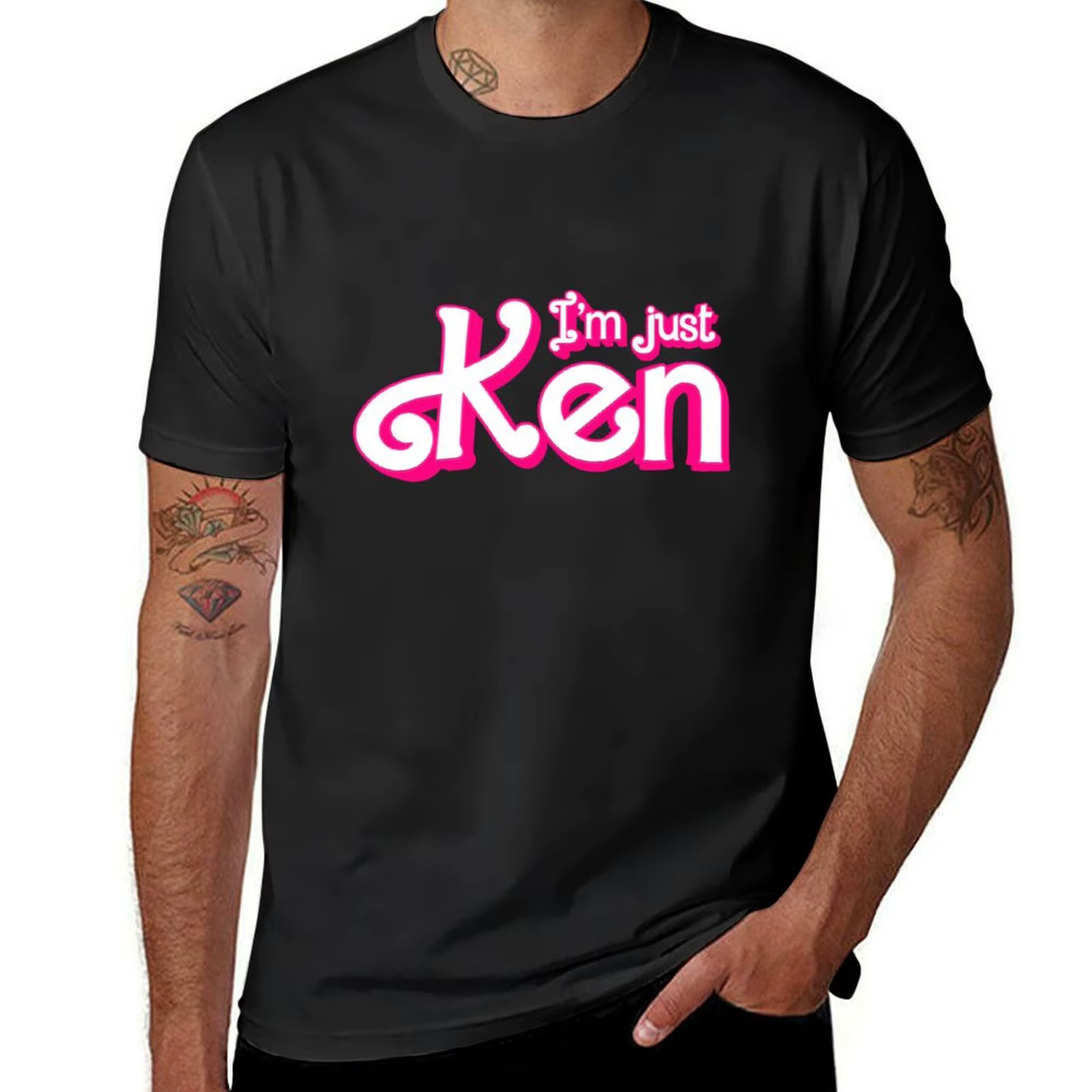 T-shirt I'm Just Ken pour homme, vêtements esthétiques, surdimensionnés, poids lourd