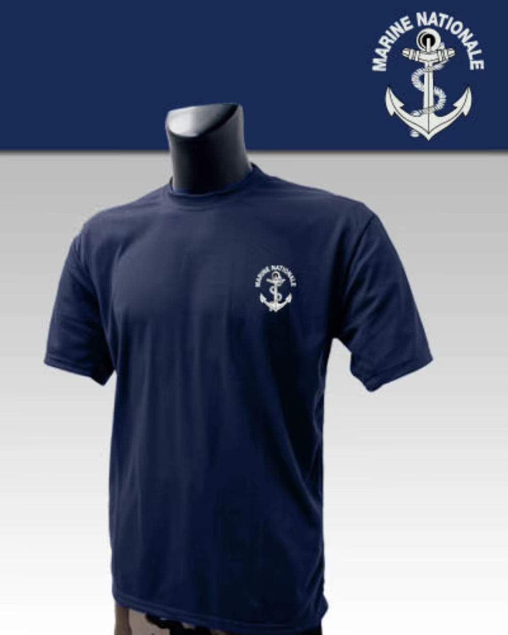 T-Shirt de l'Armée Nationale Française pour Homme, Vêtement à Manches Courtes, Décontracté, 100% Cot