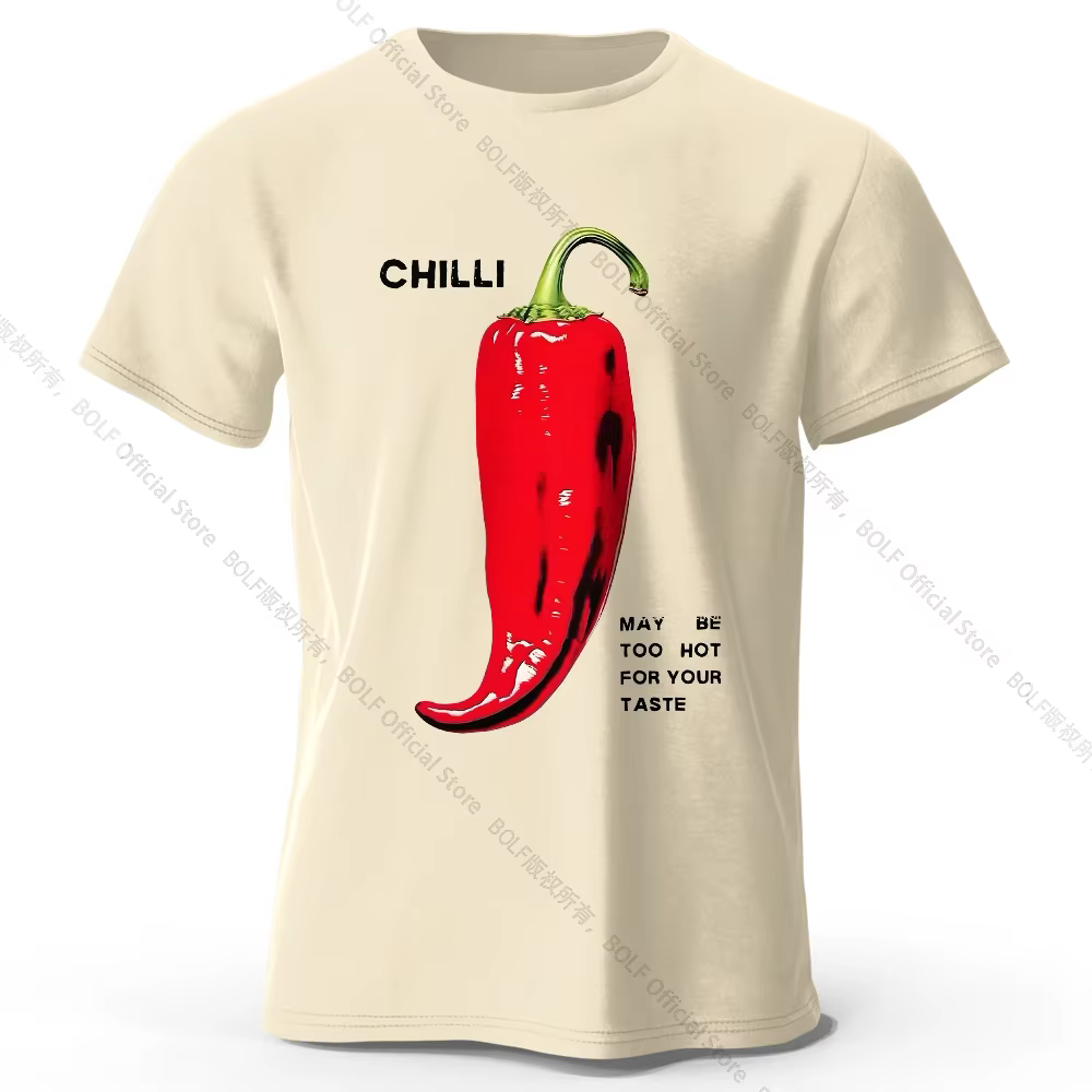 T-Shirt Chili Pepper épicé 100% coton, T-Shirt graphique chaud rouge audacieux pour hommes et femmes