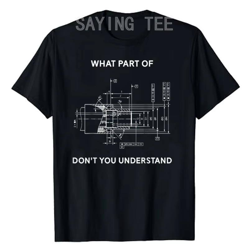 T-shirt drôle d'ingénierie mécanique, t-shirts de génie aérospatial, biomédical, chimique, civil, or