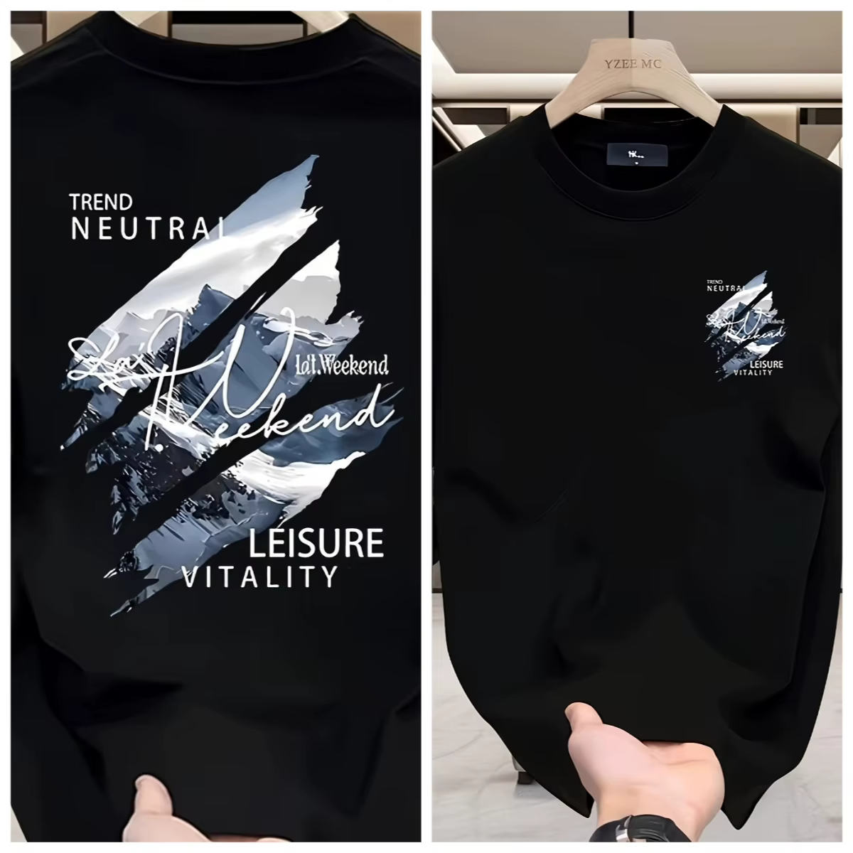 T-shirt décontracté d'été respirant à manches courtes pour homme, idéal pour les sorties en extérieu