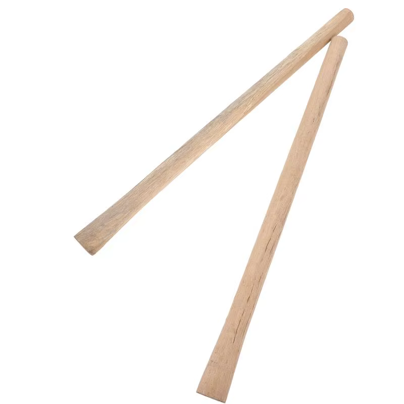 Poignée ergonomique en bois massif de remplacement, 2 pièces, pour pelle, houe, balai, marteau, outi