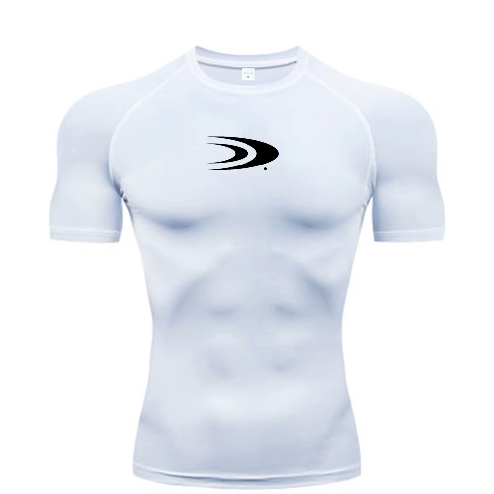 T-shirt de compression homme 2026 à manches courtes – Maillot de sport fitness, course à pied, gym –