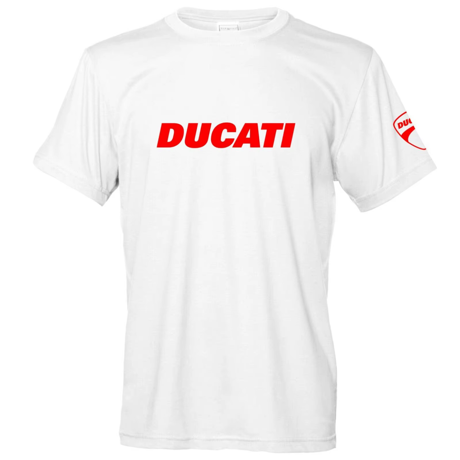 T-shirt unisexe Ducati avec logo rouge, en coton, décontracté, inspiré de la Moto GP, streetwear, ma