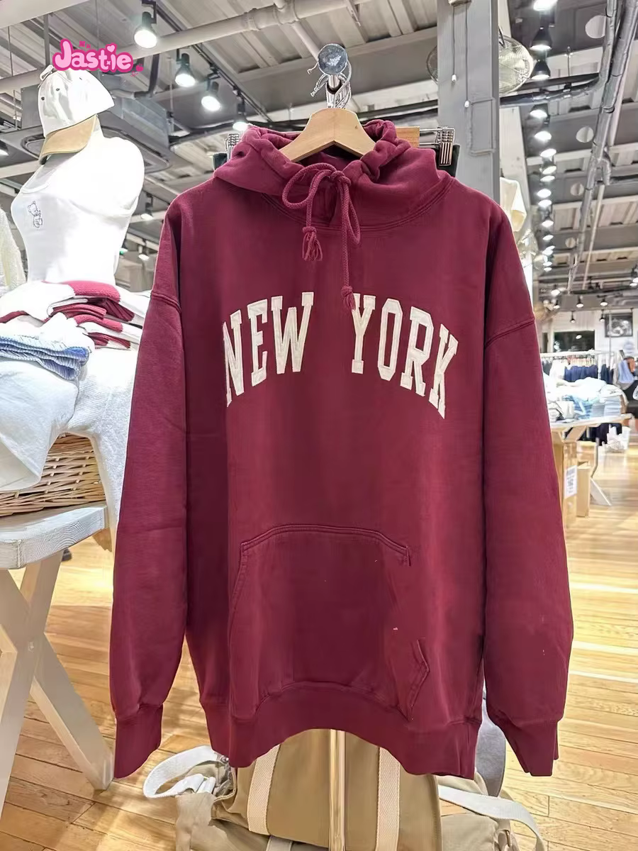 Sweat à Capuche en Coton pour Femme, Vêtement Décontracté, avec Lettres Imprimées, Fermeture Éclair,