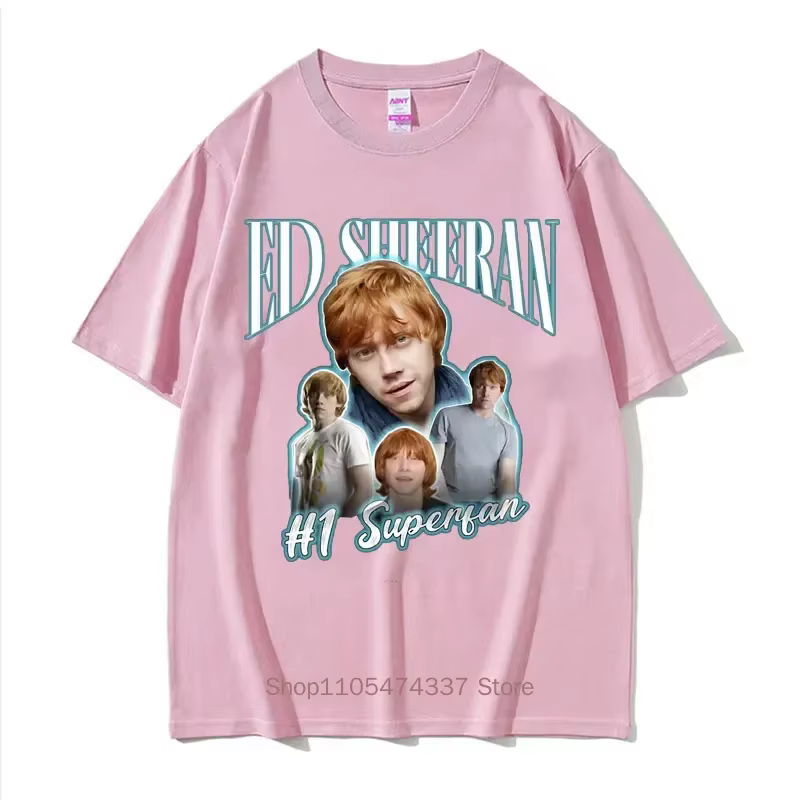 T-shirt drôle Ed Sheeran Number One Superfan Meme pour hommes, T-shirt rétro à manches courtes, unis