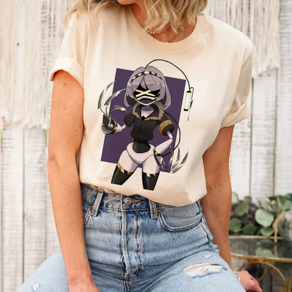 Murder Drones t-shirt fille respirant années 2000 confortable coloré graphique psychédélique t-shirt