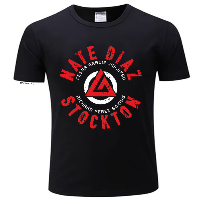 Hommes Nate Diaz t-shirts MMA Nate Sport Stockton frères combattant boxe couverture en coton Cool à 