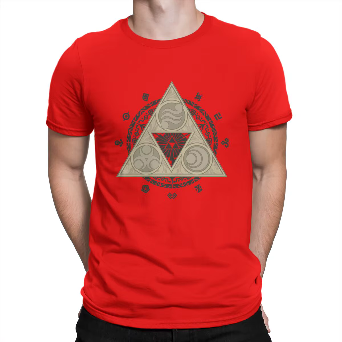 T-shirt à manches courtes en pur coton pour hommes, col rond, t-shirts créatifs, t-shirts Balance, Z