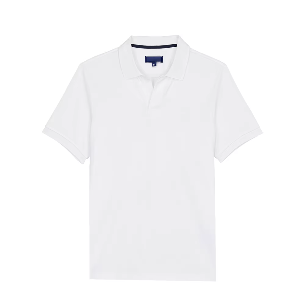 Polo Homme Tendance Rétro de Marque, Haut de Gamme, Respirant, en Coton Pur Original, Manches Courte