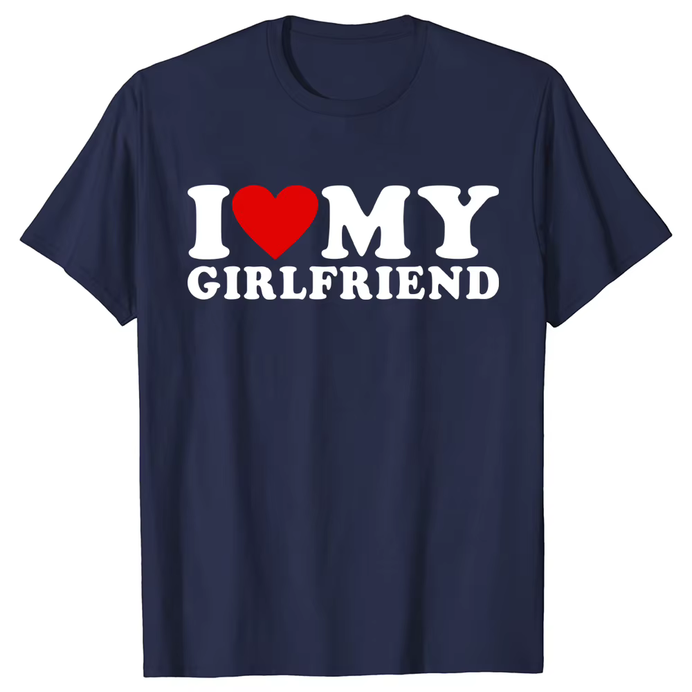 J'aime mon petit ami vêtements j'aime ma petite amie t-shirt alors s'il vous plaît rester loin de mo