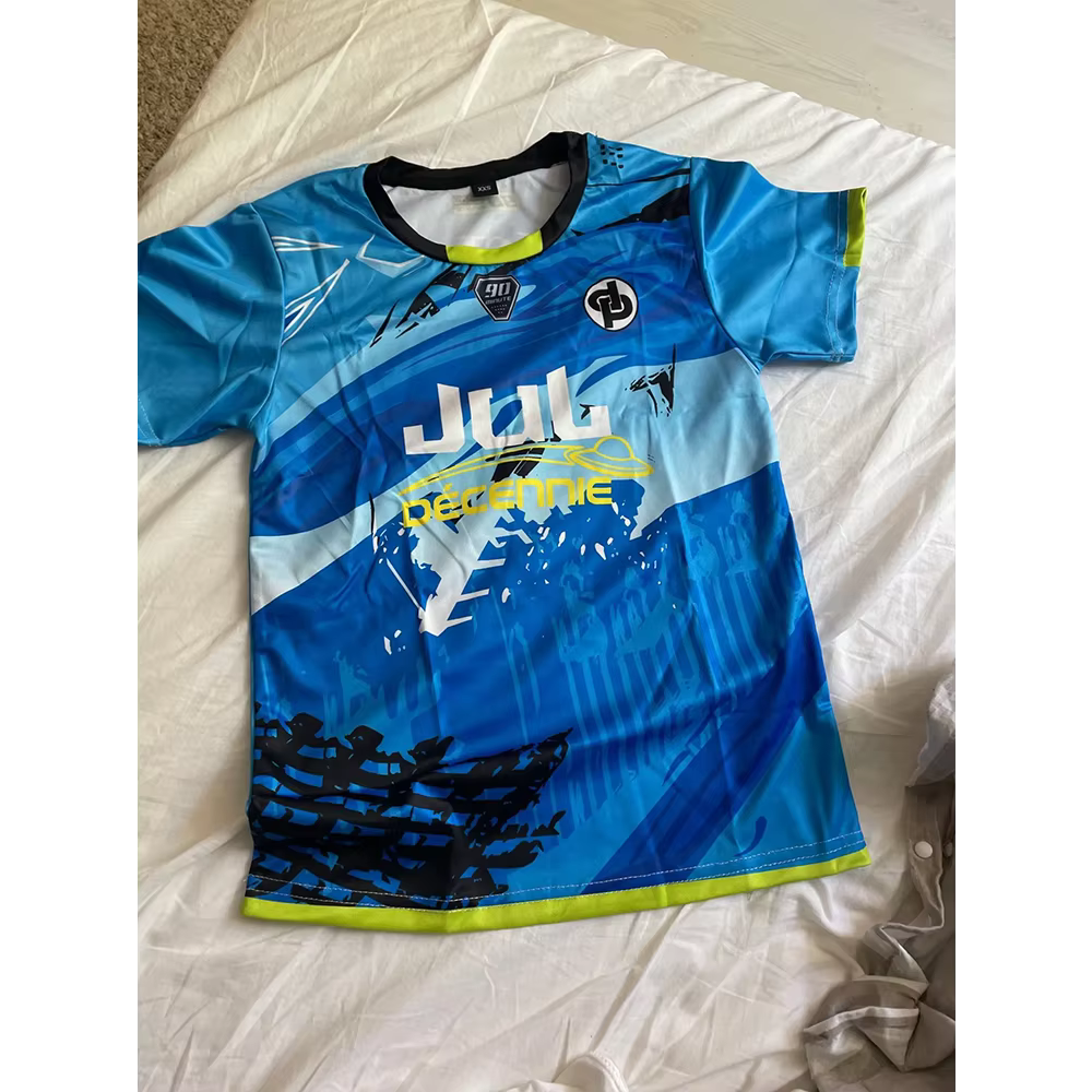 Nouveau Maillot JUL T-shirt été jeunesse respirant et séchage rapide formation Football chemises uni