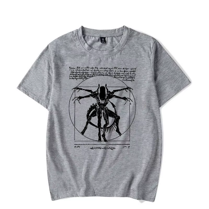 T-Shirt homme Alien-T-Shirt Gamer Da Vinci imprimé haut pour femme T-Shirt de mode