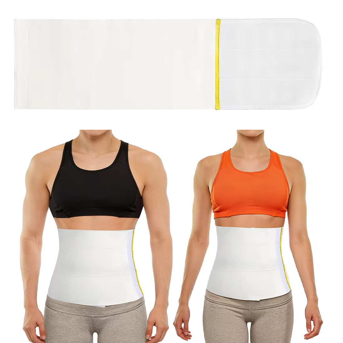 Ehucon Ceinture Abdominale Large - Bandage de Soutien Postopératoire pour Hernie, Soulagement des Do
