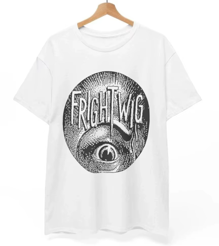 T-shirt Frightwig, T-shirt groupe de rock, T-shirt homme, chemise streetwear décontractée et ample p