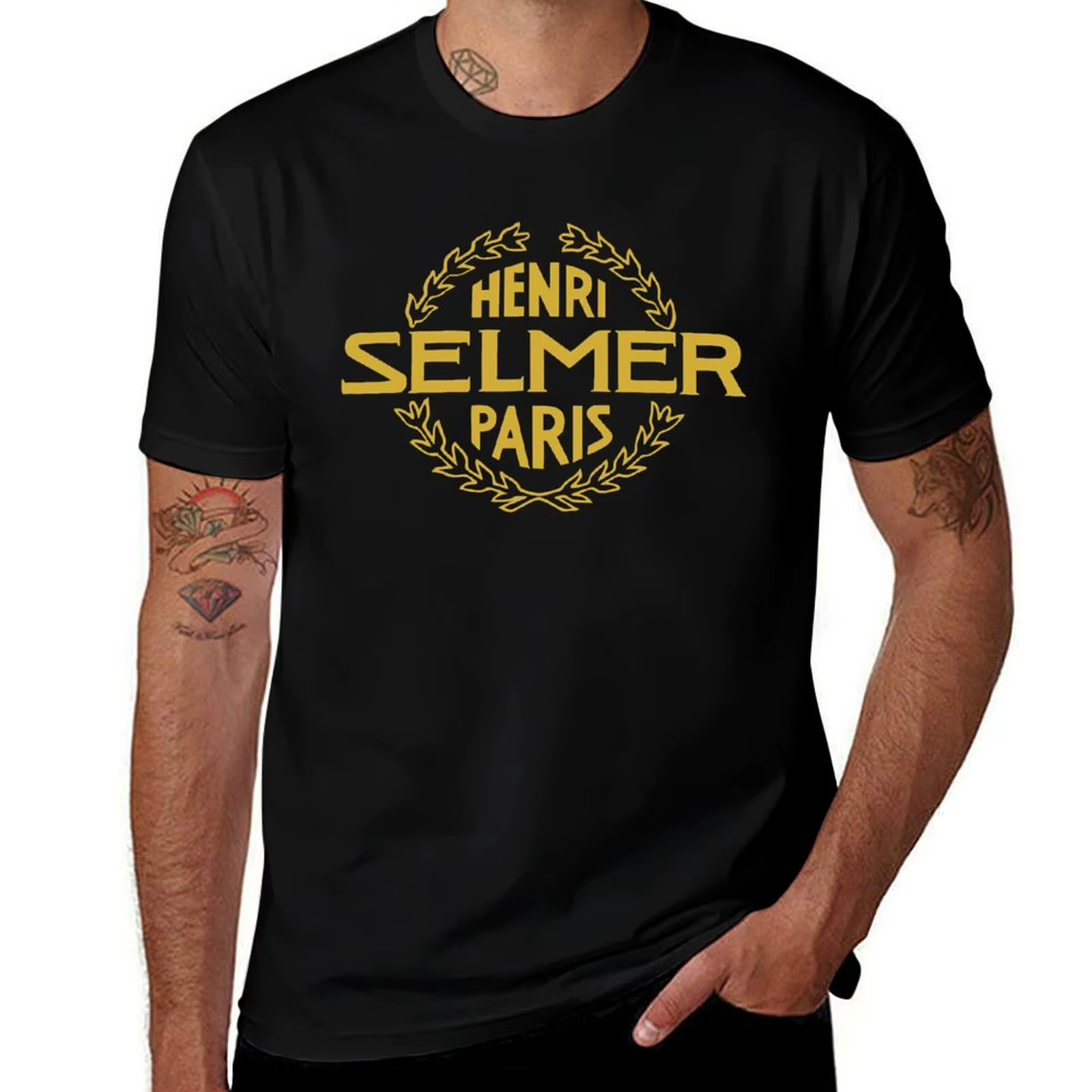 Henri T-Shirt graphique selmer chemises designer homme paris t t chemises drôles pour