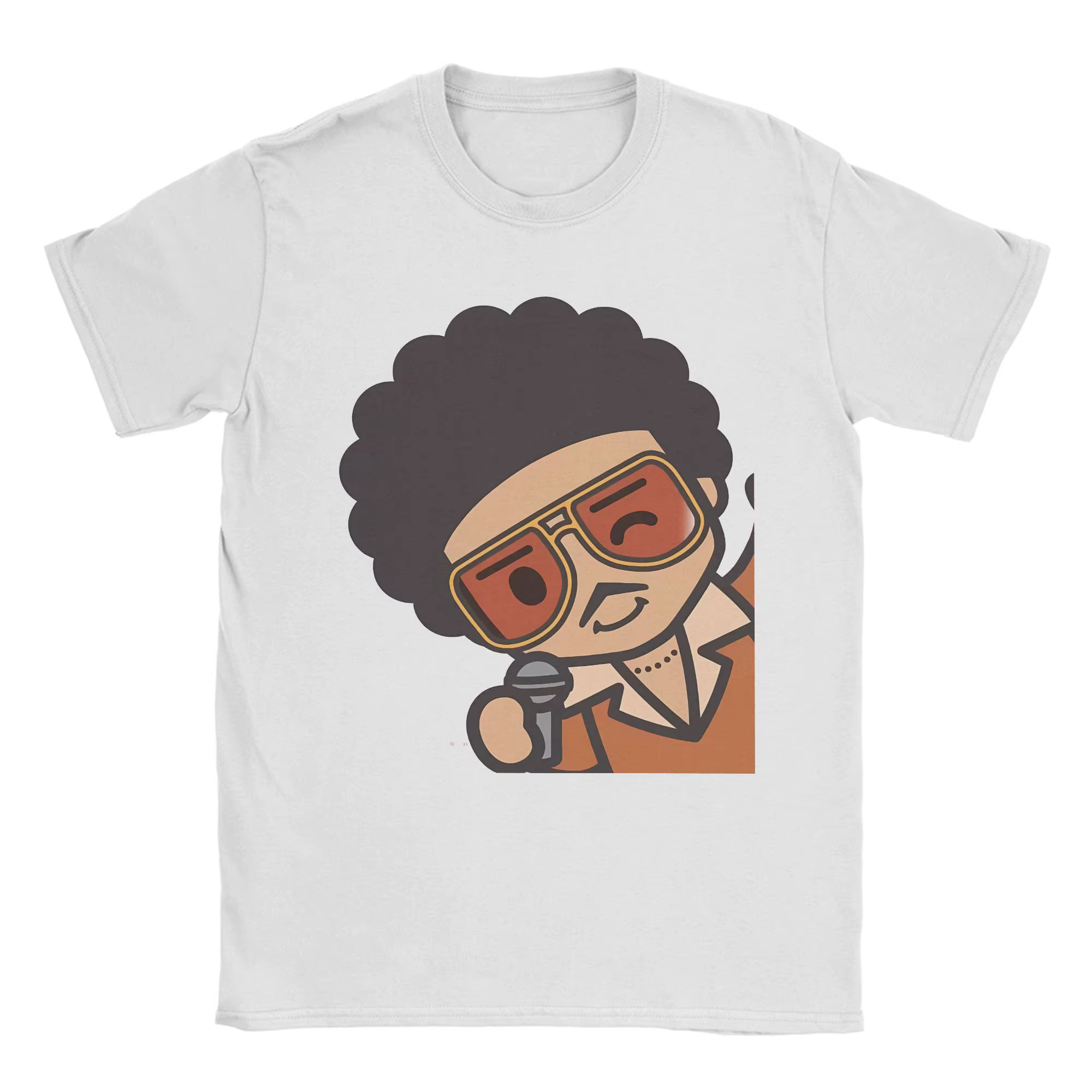 Bruno Mars The Romantic Tour 2026 T-shirt d'été en coton pour hommes, T-shirt au design décontracté,