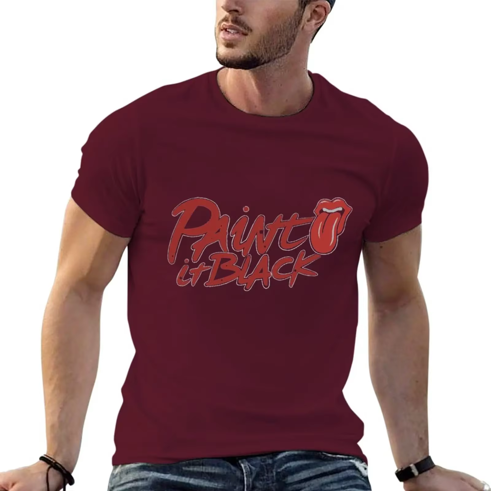 T-Shirt Rolling Stone pour hommes, hiphélicoptère, grandes tailles, nouvelle édition pour un garçon 