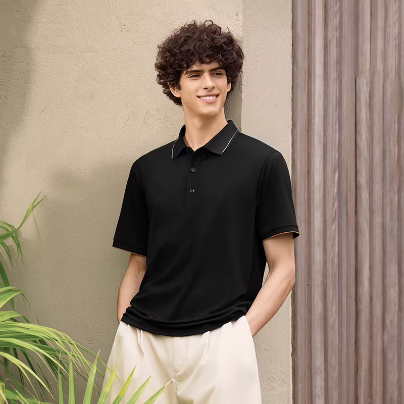 Semir refroidissement antibactérien Anti acariens Polo hommes affaires décontracté 2025 été nouveau 