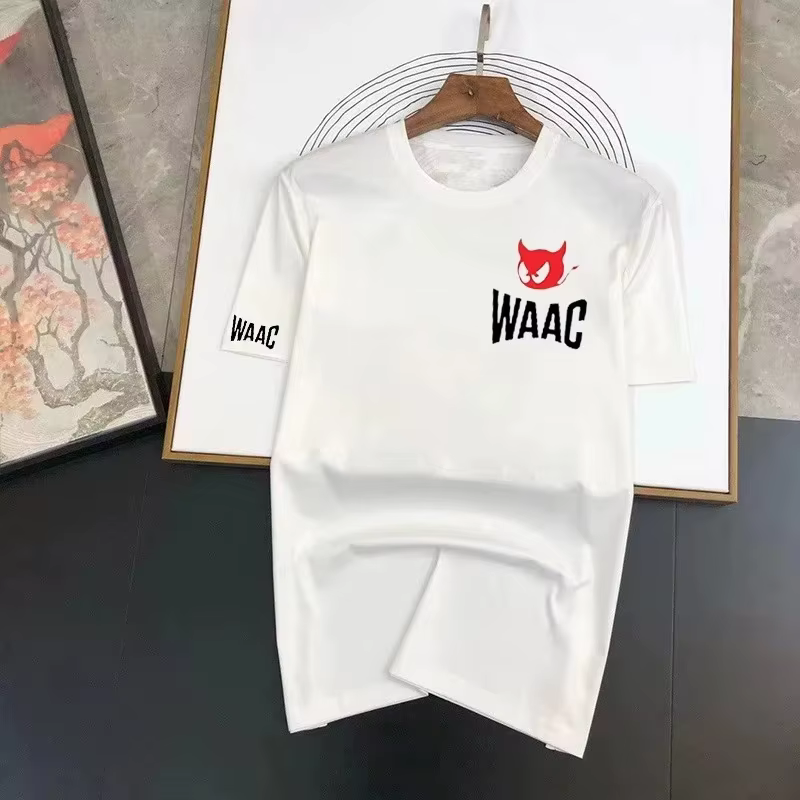 T-shirt de golf oversize en coton pour homme et femme, motif graphique, streetwear décontracté, manc
