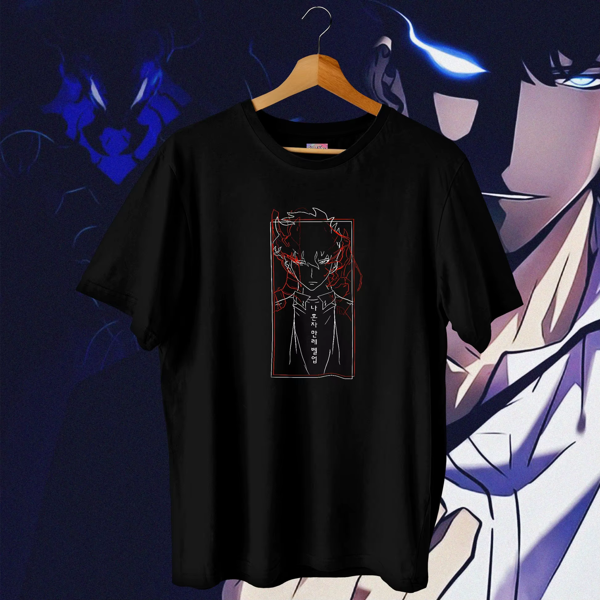 Solo nivellement Arise t-shirt surdimensionné japonais femmes hommes coton Y2k manches Streetwear Hi
