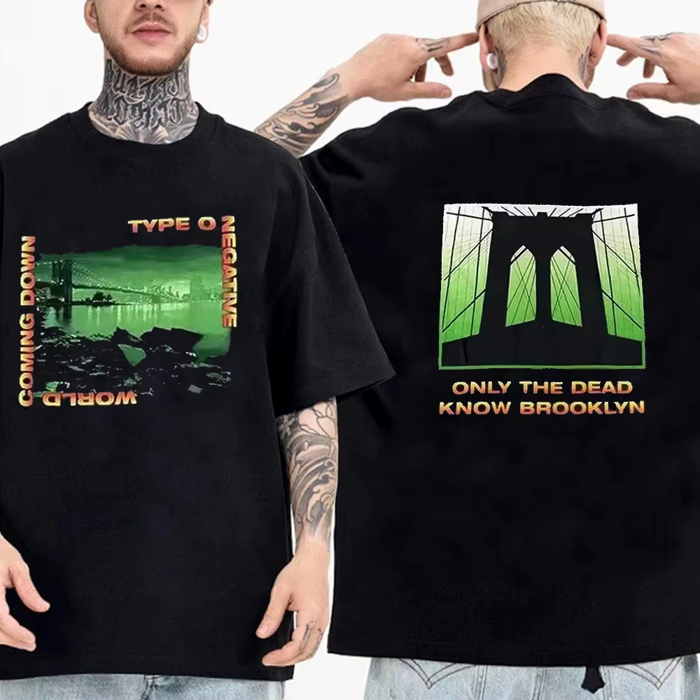 T-Shirt rétro Rock Band Type O Negative, en coton, avec image graphique, pour hommes et femmes, Stre