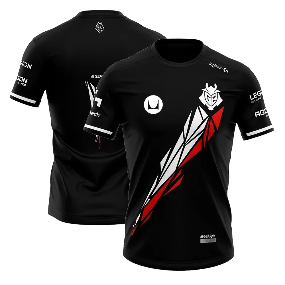 T-shirt de sport d'été 2025 pour homme, maillot de l'équipe G2 Esports, t-shirt de jeu LOL CS GO, t-
