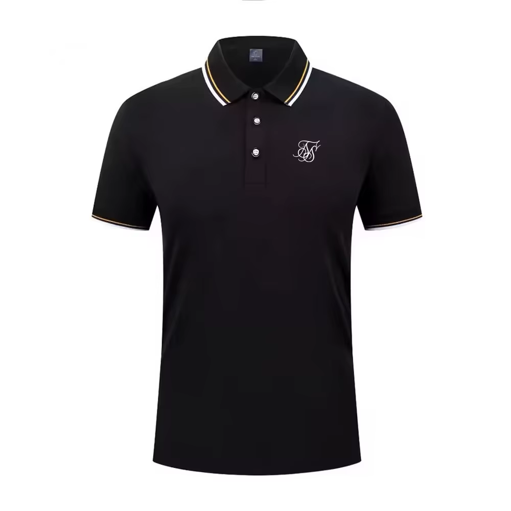 Polo à manches courtes haut de gamme pour hommes, design de marque de luxe, style coréen décontracté