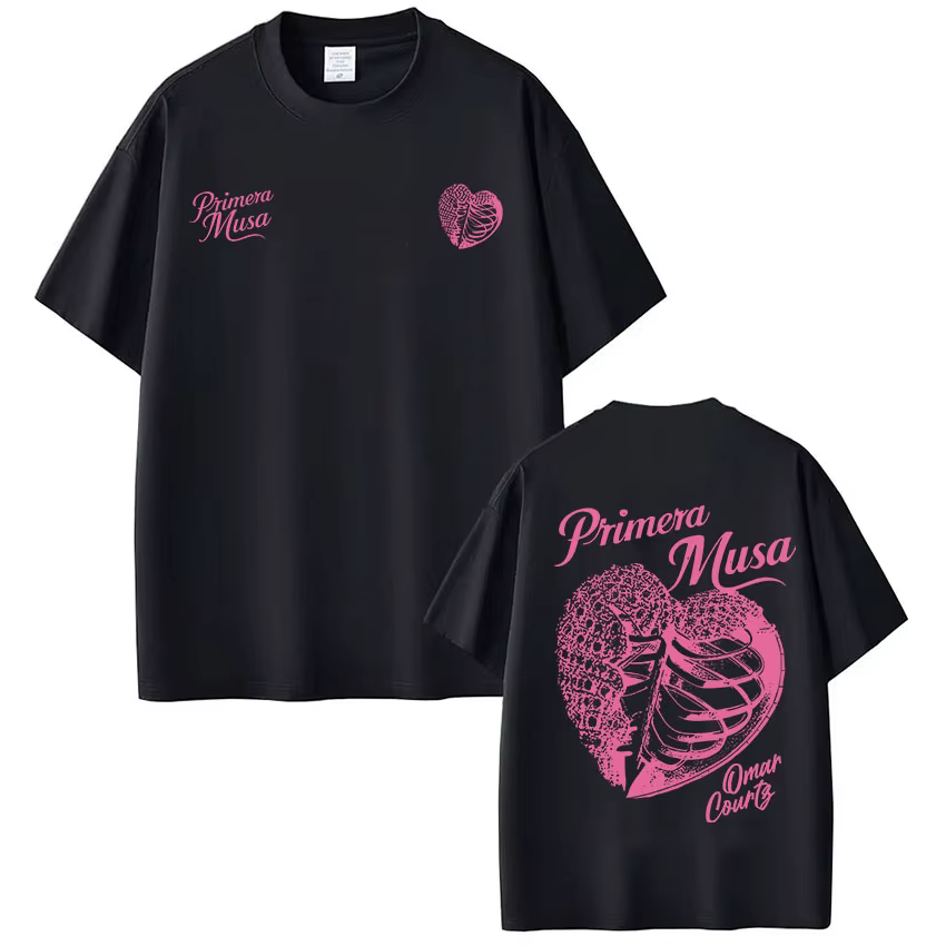 Omar Courtz Primera Musa Album Tour Merch T-shirt hommes femmes Hip Hop mode T-shirt décontracté cot