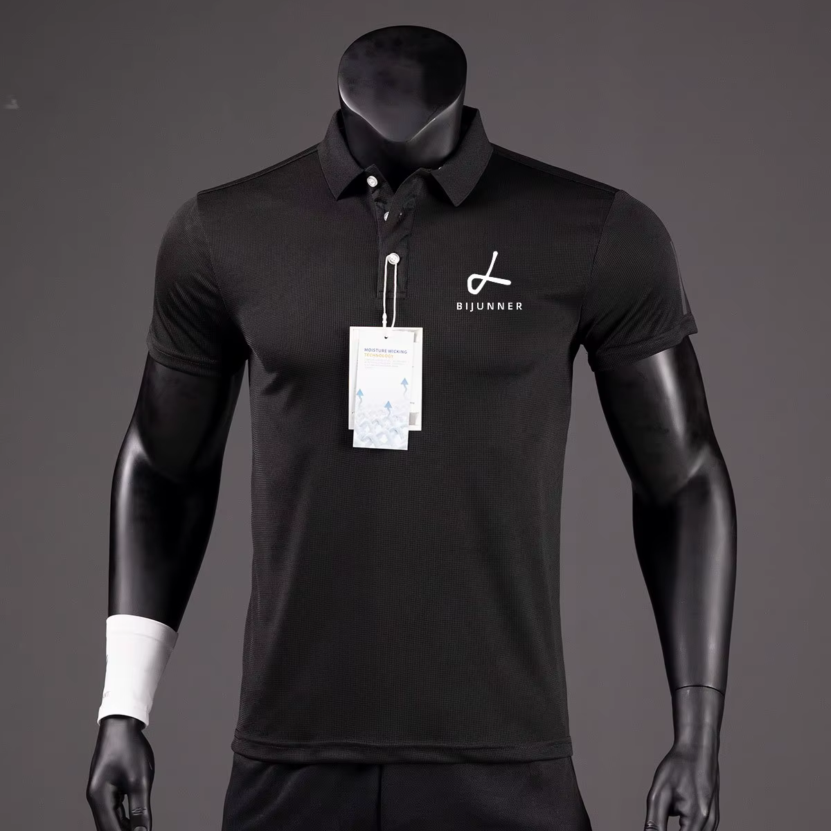 Polo de golf décontracté à manches courtes, t-shirts sportifs respirants, chemises à revers à séchag