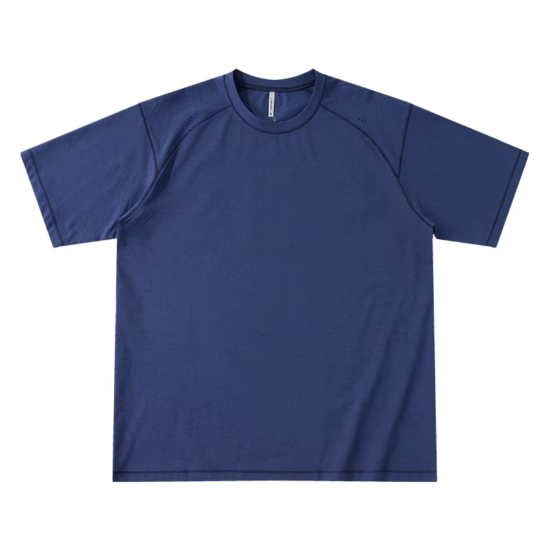 T-shirt de sport unisexe rafraîchissant et anti-UV - Imprimé réfléchissant respirant à manches court