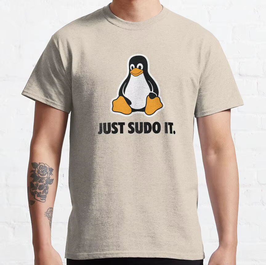 Linux Just Sudo it T-Shirt drôle d'ingénieur du commandement de Sysadmin pour le développement de lo