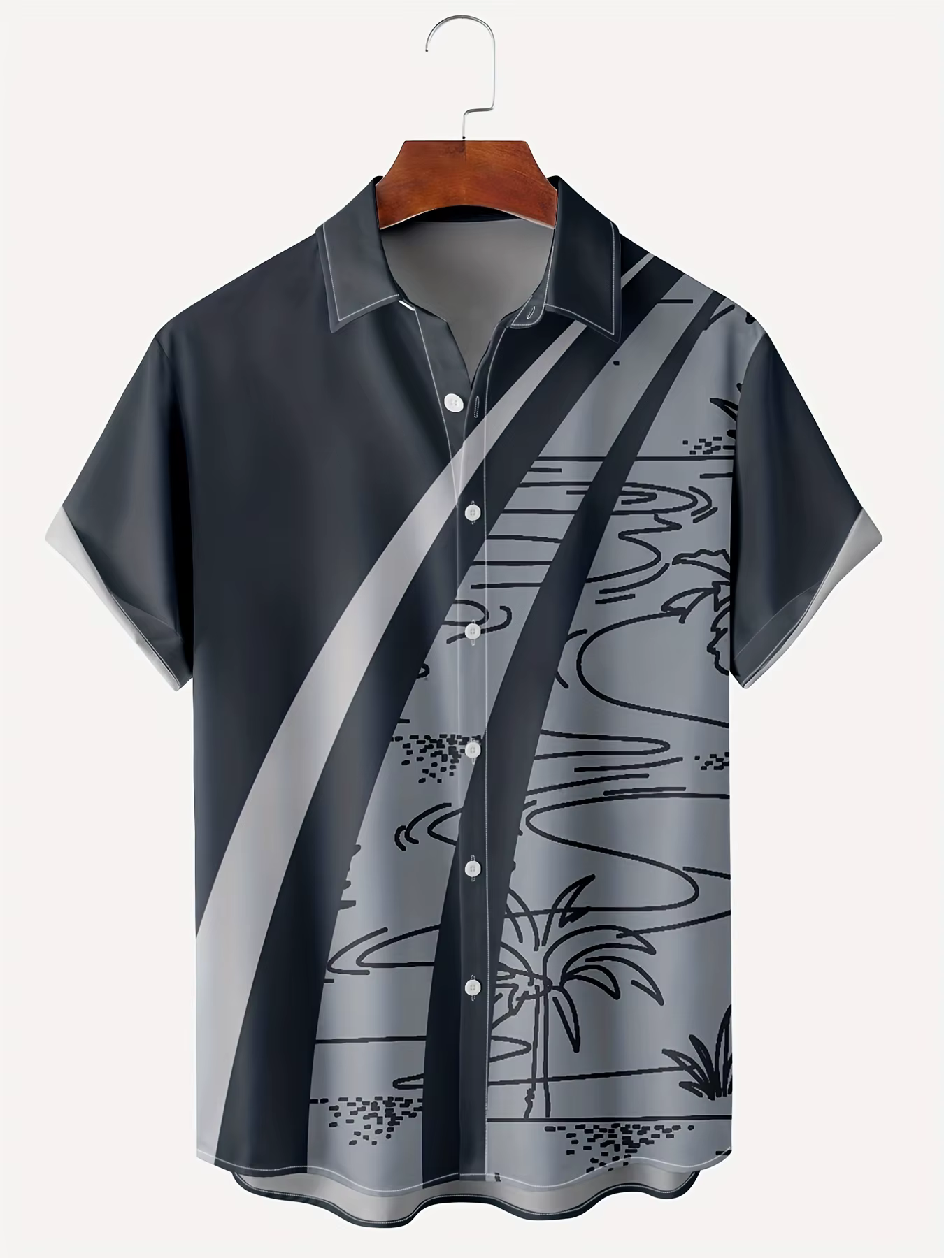 Nouveau Hawaii hommes Vintage chemises décontracté respirant à manches courtes hauts plage fête Plai