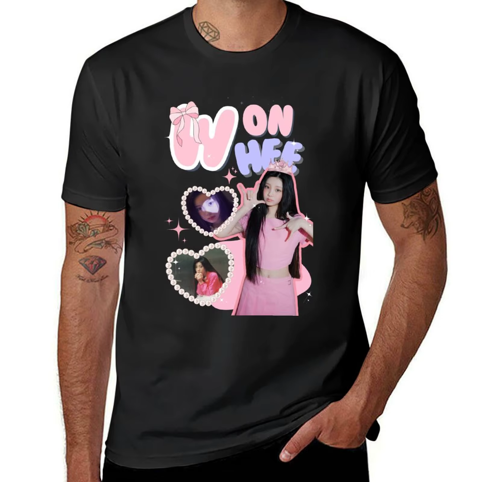 Illit (KPOP) T-Shirt Blouse hauts mignons hommes T-Shirt graphique