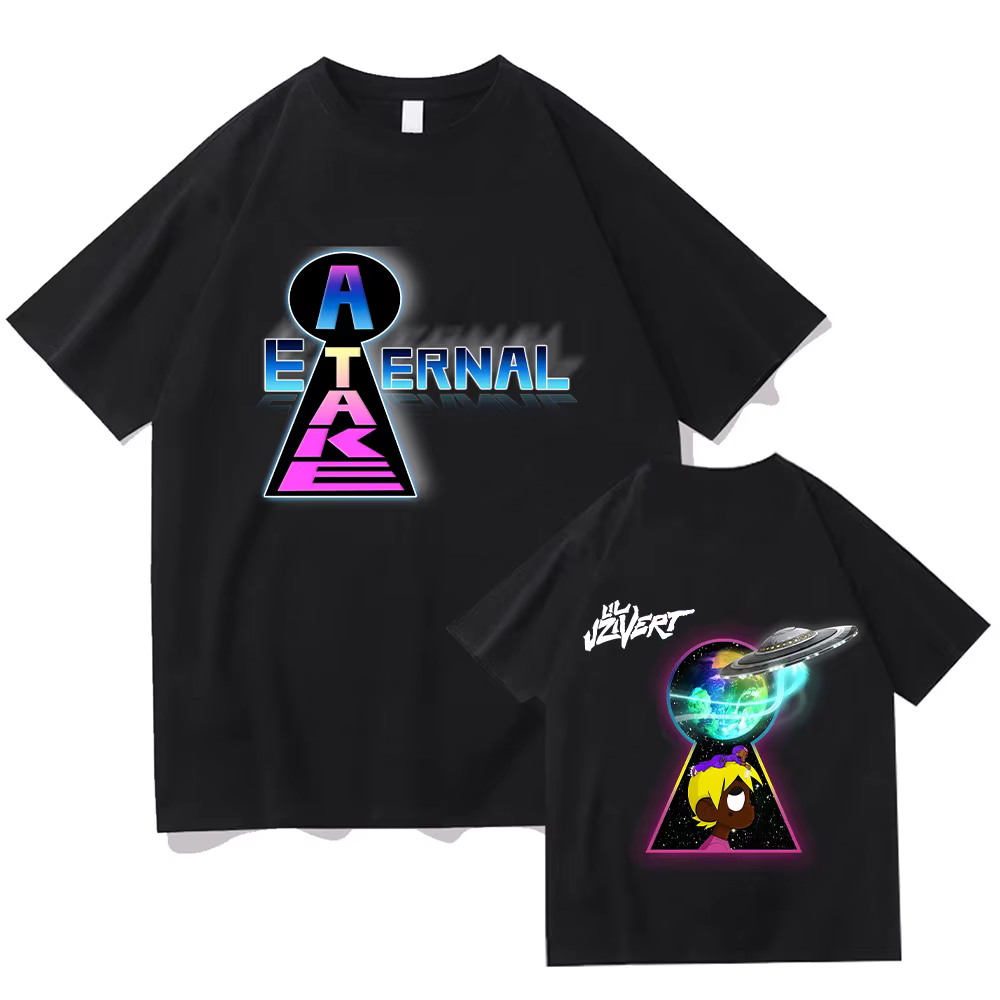 Lil Uzi Vert-T-shirt à Manches Courtes pour Homme et Femme, Streetwear Créatif, Vêtement d'Été, Mode